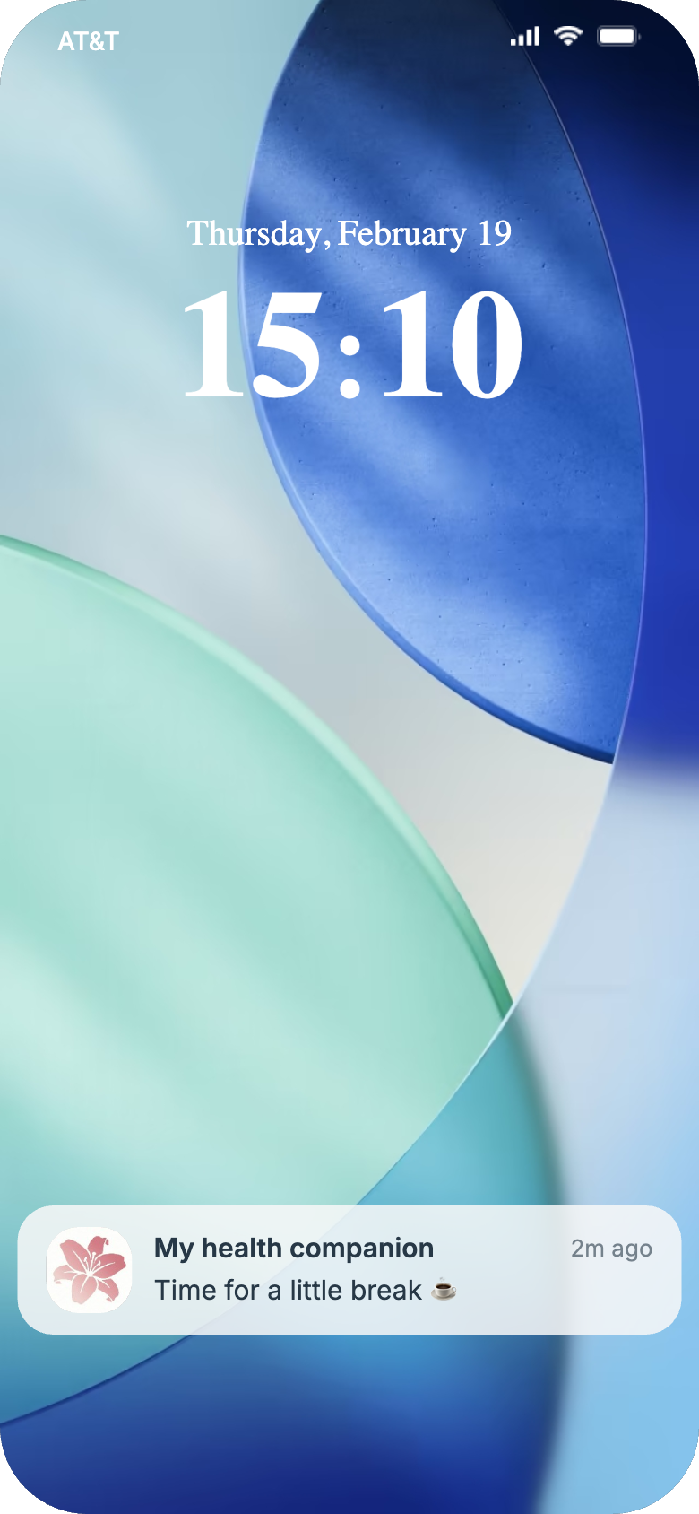 Voorbeeld van discrete Nymia-melding